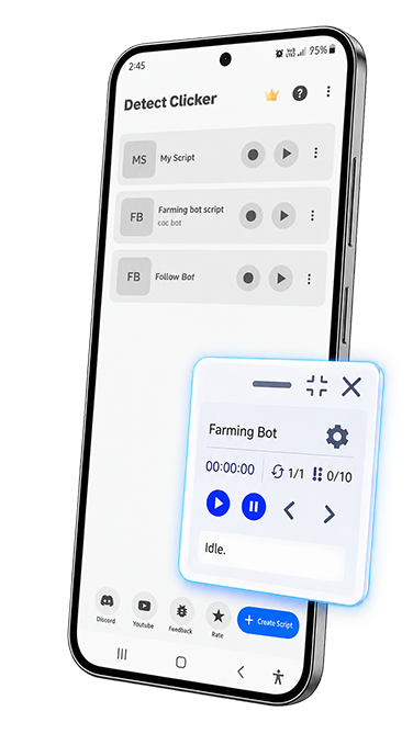 Detect Clicker script builder screenshot